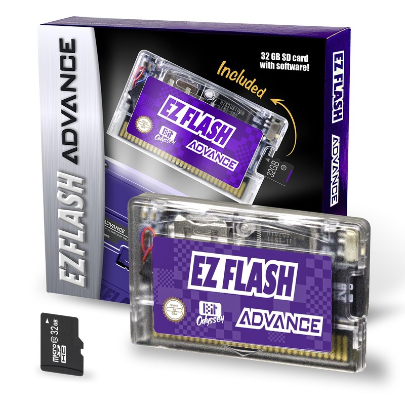 EZ Flash AIR Advance. Retro-Themed Flash Cart for GBA +