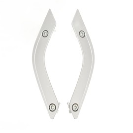 1 Pair Interior Door Handle Inserts Cover Left Right Inner Door Handle Trim for Wrangler JK 2011 to 2018 Silver