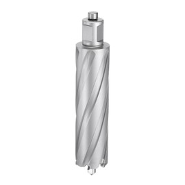 sourcing map Annular Cutter 1-1/4" Dia 4" Depth 3/4" Shank TCT Cutting Drill Bits with Pin for Magnetic Drill Press