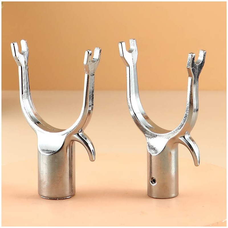 1 Piece U-Shaped Metal Utility Hook for Closet Pole Metal