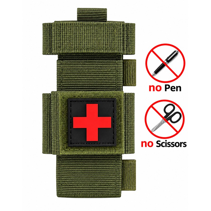 Tactical Tourniquet Emergency Set with Pen & Scissors – Portable