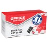 Office Products Foldback-Klammern 41 mm / 12 Stück/aus Metall/Schwarz/Silber/Unempfindlich Gegen