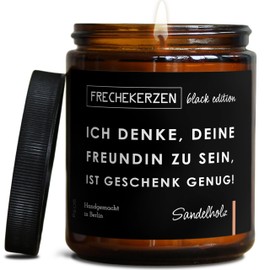 Lustige Duftkerze mit Spruch zum Jahrestag für Sie | Handgemacht aus Sojawachs | In Geschenkbox | Valentinstag Geschenk zum Geburtstag | Ehe Frau Freundin Verlobte Partnerin |Sandelholz