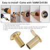 HOJLKLD Door Viewer Peephole,200 Degree Solid Brass Peephole with 16