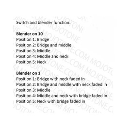 Starr Guitar Systems Fender Stratocaster LEFTY wiring harness BLENDER Upgrade! CTS-CRL-Orange Drop