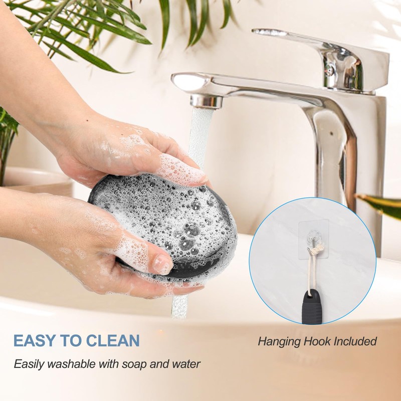 Lotion Applicator for Back, Feet & Legs, Long Plastic Handle