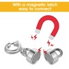 8 Pack Silver Magnetic Necklace Clasps Magnetic Necklaces Clasps Connector