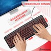 Retail Digitals Wired Keyboard | Full-Sized | Ergonomic | Spill