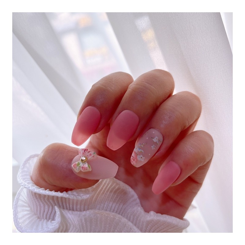 Only I seeHandmade nail tips - Short Almond / 나만봄수제네일팁