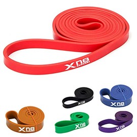 XN8 Resistance Bands Pull Up Assist Loop Bands for Powerlifting and Yoga Exercise, Fitness, Training Stretching for Men and Women (Red)