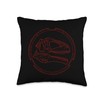 Giganotosaurus Fossil Bones Paleontology Giganotosaurus Skull Dinosaur Fossil Throw Pillow,