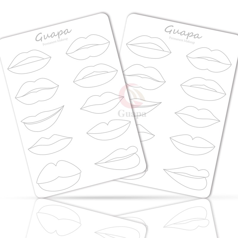 MARLLOGIVA 3pcs Double-Sided Lip Blush Practice Skin Lip Permanent Makeup