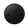 Westbrass A329-62 3-1/8" Two-Hole Bathtub Overflow Faceplate and Screws, Matte