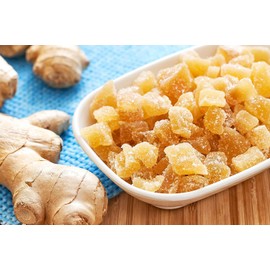 Anna and Sarah Dehydrated Ginger Dices Non GMO, Gluten Free, High In Fibers in Resealable Bag, 2 Lbs
