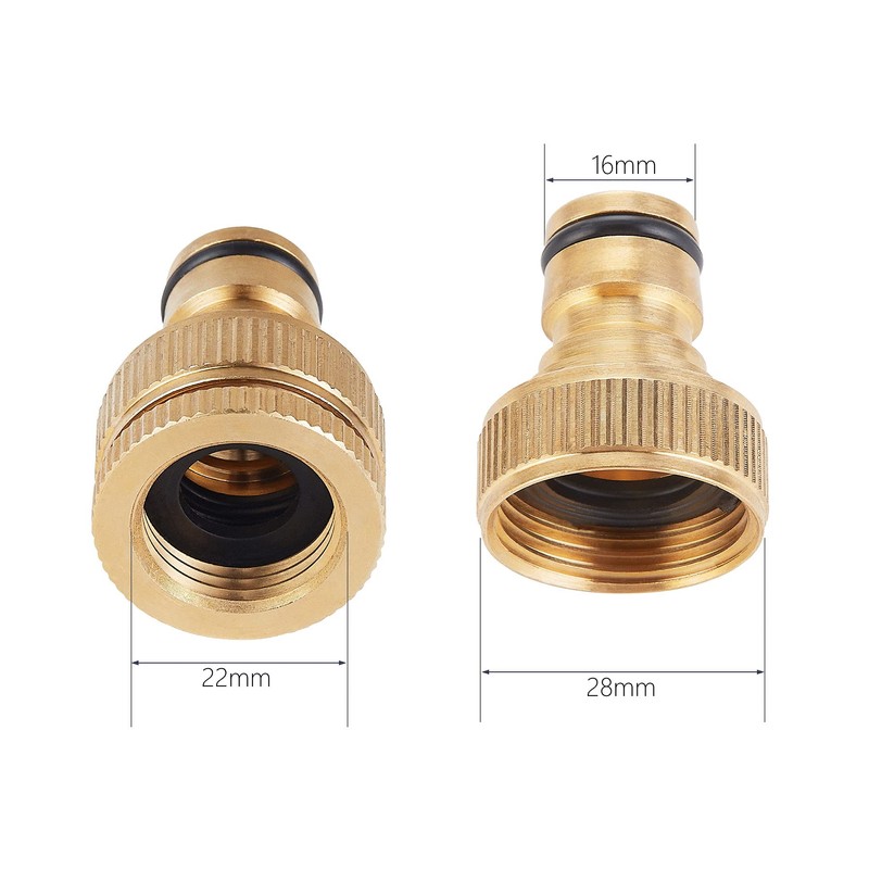 Tech Traders 2 pack Garden Hose Tap Connector - 3/4