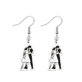 FAADBUK Dancing Movie Inspired Earring Dancing Movie Lover Gift 80s Movie Fandom Gift (Dirty earring)
