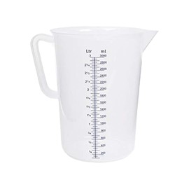Mtate Trimatsu SUNNEX MTI Polypropylene Measuring Cup 3.0L Made from heat-resistant polypropylene, it is durable and can measure hot water up to 120℃