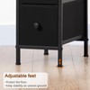 LOAKEKEL Narrow End Table Living Room with Charging Station, Skinny