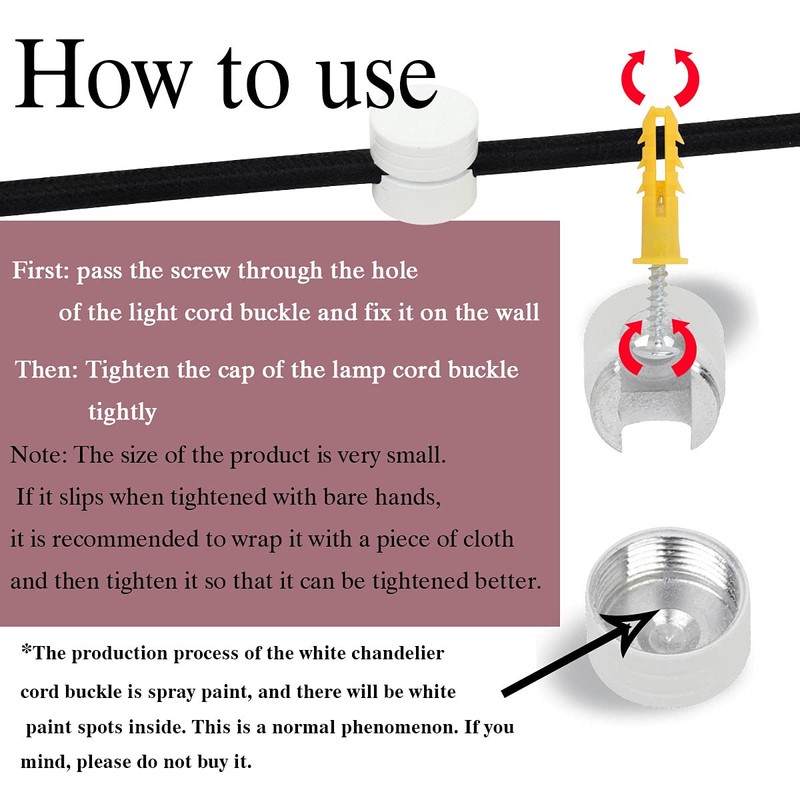 GVOREE Swag Hook for Chandelier Ceiling Lights Cable, Lamp Hook