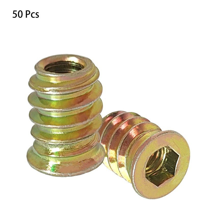 Pack of 50 Screw Nuts M6 M8 with Hexagon Socket,