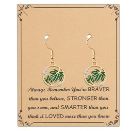 BNQL Maple Leaf Earrings Maple Leaf Necklace Maple Leaf Gifts Maple Fall Leaf Jewelry for Women Plant Lover Gifts (maple leaf earrings)