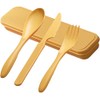 Travel Cutlery Set with Case, Portable Camping Cutlery Set Reusable