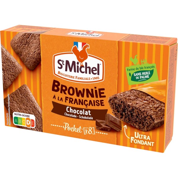 St Michel Mini Chocolate Brownie – 8 Individual Sachets, 240 g