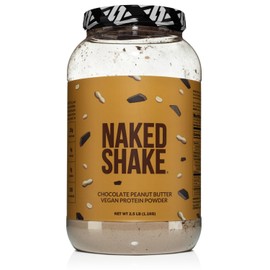 NAKED Shake - Chocolate Peanut Butter Protein Powder - Vegan Protein Powder from US & Canadian Farms with MCT Oil, Gluten-Free, Soy-Free, No GMOs or Artificial Sweeteners - 30 Servings