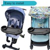 DeJivsin Baby Stroller Snack Tray with Cup Holder Universal Pram