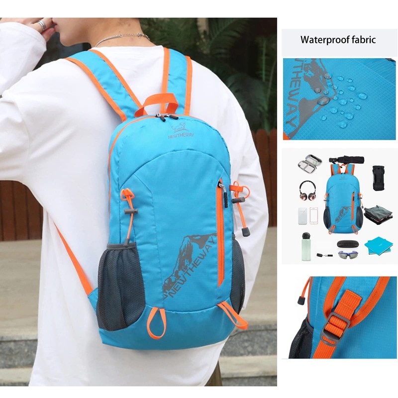 Hiking Backpack,20L Sports Lightweight Folding Waterproof Ultra-Light Backpack Suitable For