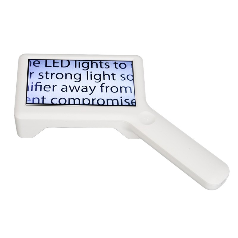 Handheld Reading Magnifier 3/5/10X 1MP 6 Light Chips USB Rechargeable