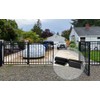 Heavy Duty Gate Hinges 7 Inches - 2 Pack Black