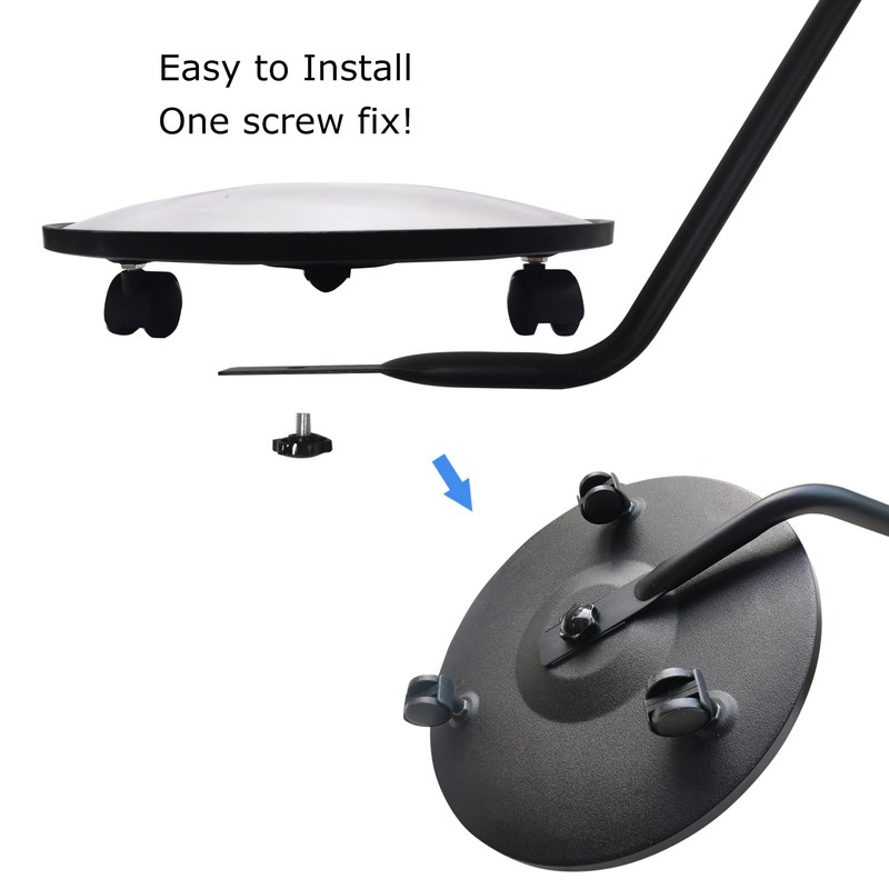 Under Vehicle Inspection Mirror - 12 Inch Convex Search Mirror