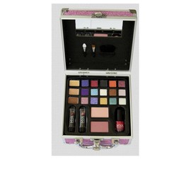 MYA Travel - Professional Makeup Case Including Shadow, Blush, Lipstick, Brush (MYA Travel Glitter Fashion)