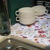 Floral Shelf and Drawer Liner for Kitchen Cabinets,12IN x 20FT