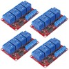 DWEII 4pack 4 Channel 24V Relay Module with Optocoupler High