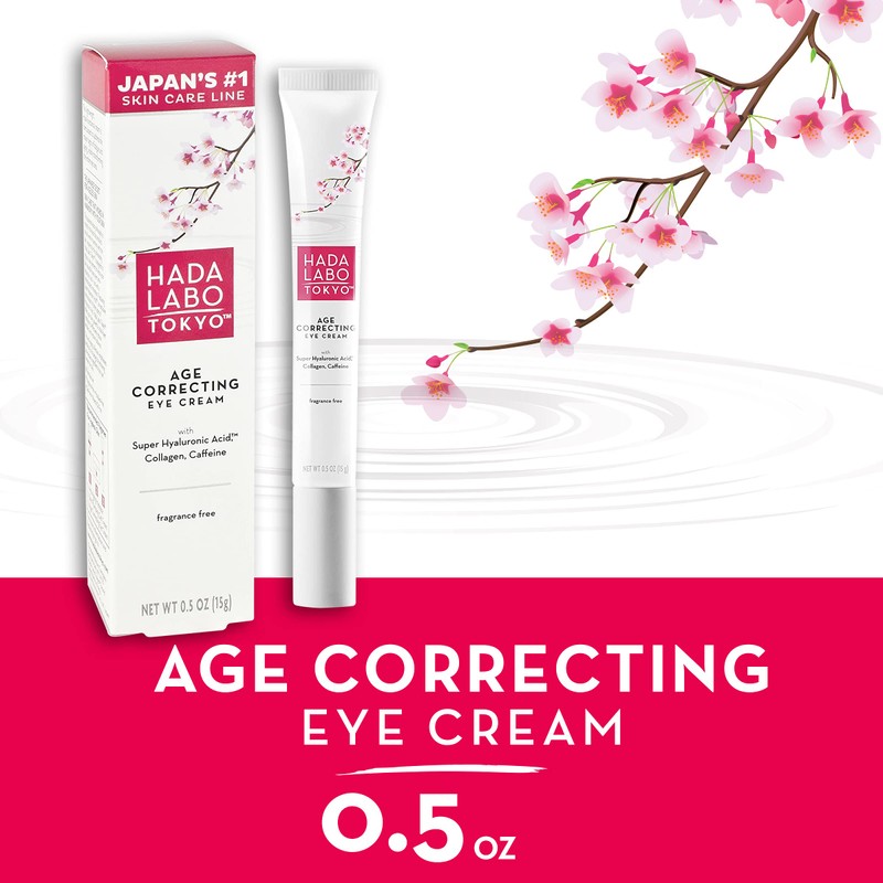 Hada Labo Tokyo Age Correcting Eye Cream, Anti-Aging Super Hyaluronic