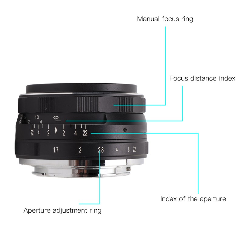 Meike 35mm F1.7 Lens APS C Frame Manual Prime Lens