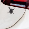 Skull Emblem Car Badge Sticker Car Side Rear Front Hood