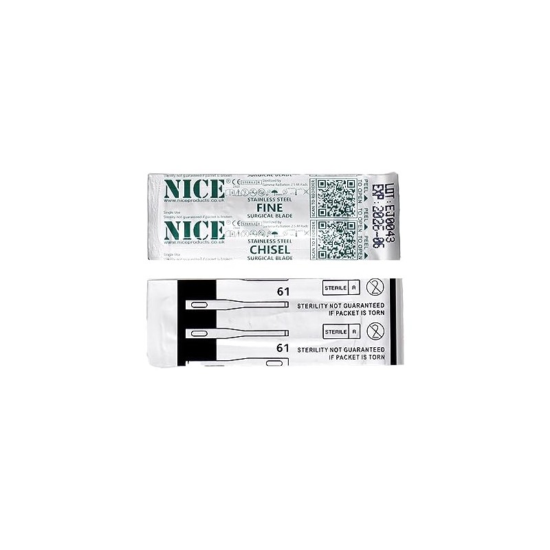 25 x NICE FINE 61 Sterile Individually Packed Stainless Steel