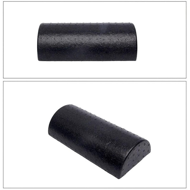 YEHEI Semicircular Yoga Cylinder Fitness Equipment Yoga Foam Roller Black