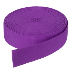DMiotech 50 Yard x 1 1/2 Inch Width Nylon Webbing Strap Poly Flat Webbing Strapping for DIY Craft Backpack Strapping, Sewing, Outdoor Gear Repair, Purple