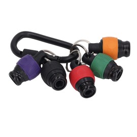 Compact and Lightweight Screwdriver Bit Holder Socket Key Chain 1/4in Driver Drill Bits Keychain Tool for Outdoor