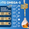 ZEBORA Aceite de pescado Omega-3 de triple potencia 2000 mg