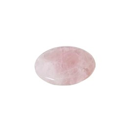 Luck Trader Rose Quartz Palm Stone, 4.5 cm x 3.3 cm, 80g, Natural Crystal for Meditation, Pink