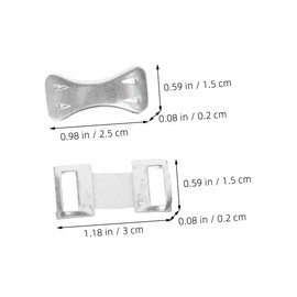 COLLBATH 50sets Metal Bandage Clips and Elastic Fasteners for Secure Bandage Fixation Reusable and Compact Design for Easy Storage