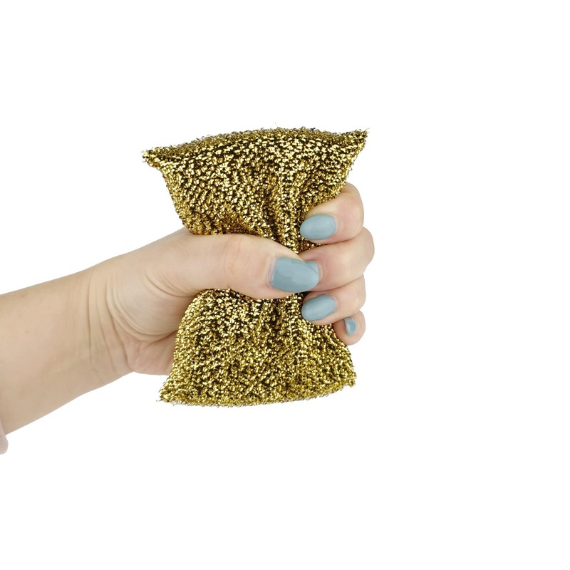 D.RECT - Pack of 2 Scourers Steel Sponges for Teflon