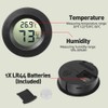 Riisoyu Temperature Humidity Meter Measuring Device, Digital Hygrometer, Mini Thermometer