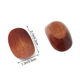 yueton 5 PCS Chopstick Rest Wood Yuanbao Chopstick Holder Spoon Fork Knife Stand Holder for Dining Table Utensils Decoration