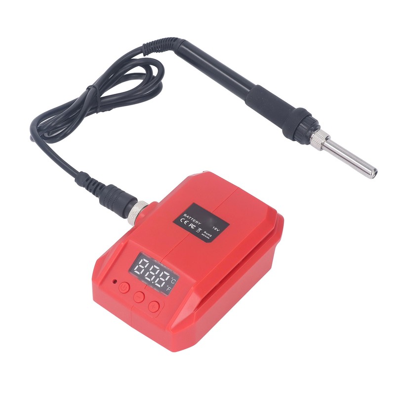 Soldering Iron Digital Display Temp Adjustable Fast Heating Portable DC